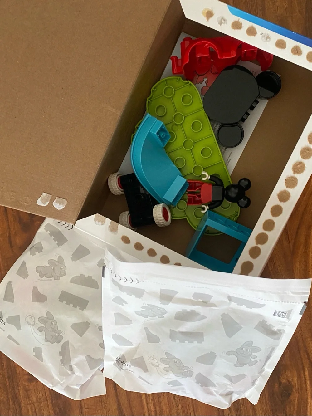 NWOT New Lego Duplo Mickey Mouse Clubhouse Car 27 Pieces #10454 Age 2+ Toddler